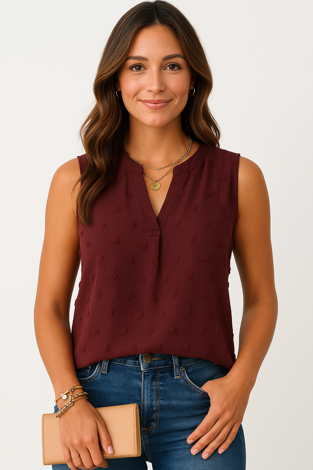 Blusa sem Mangas  Diva Maria