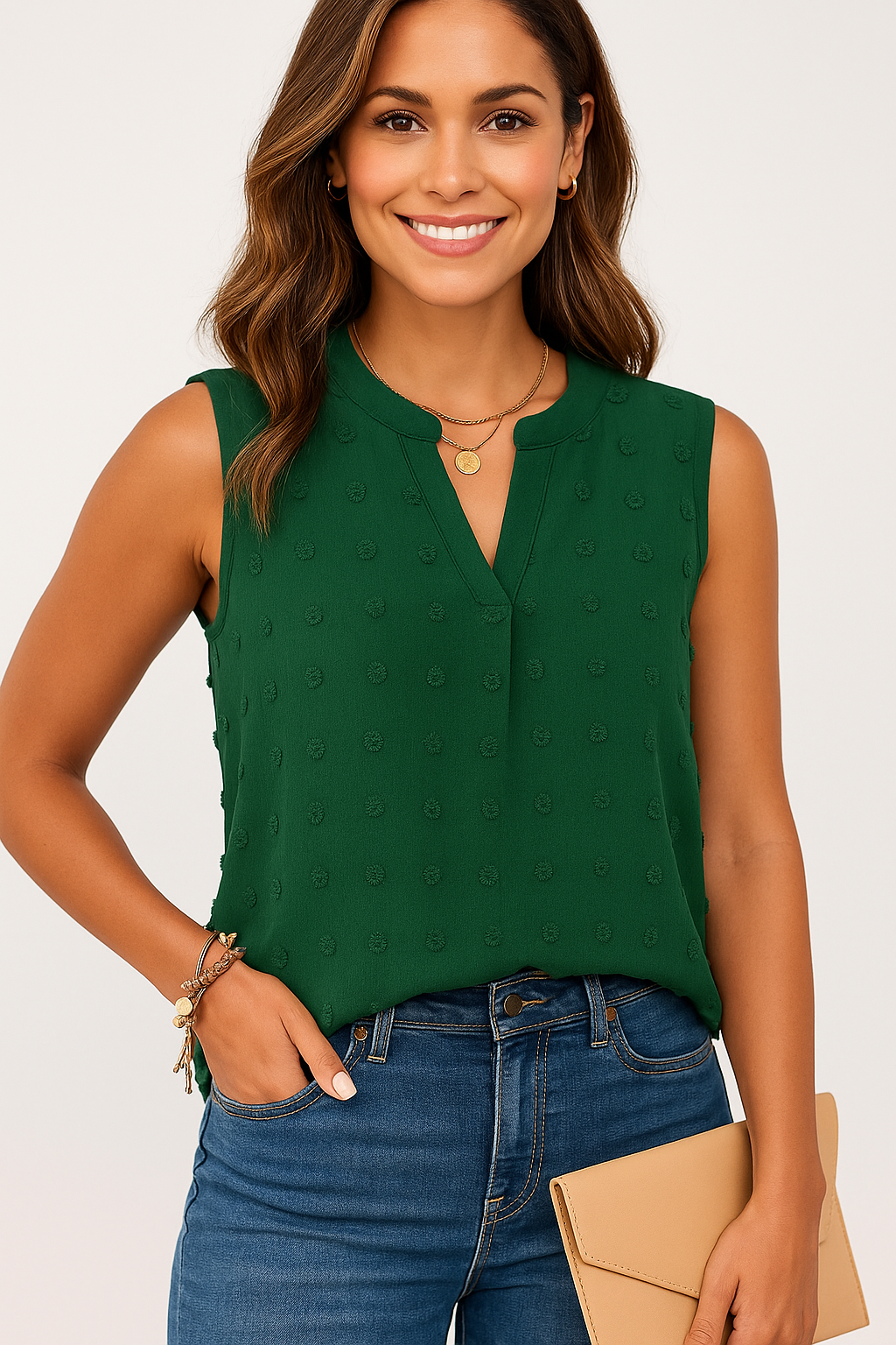 Blusa sem Mangas  Diva Maria