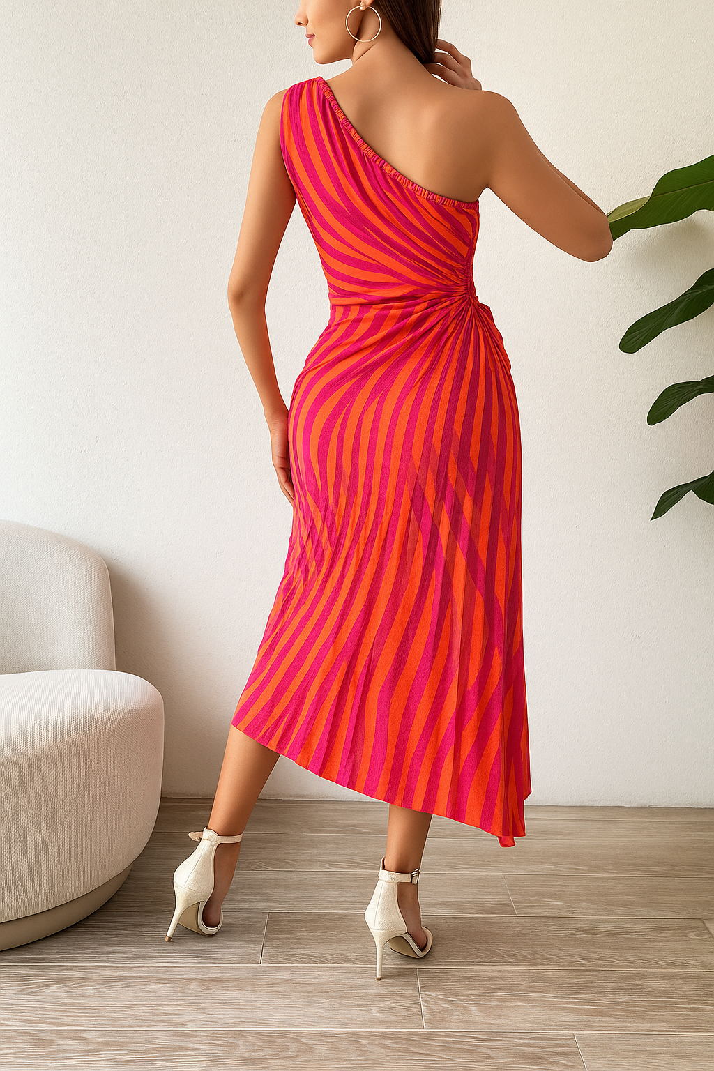 Vestido Midi Plissado