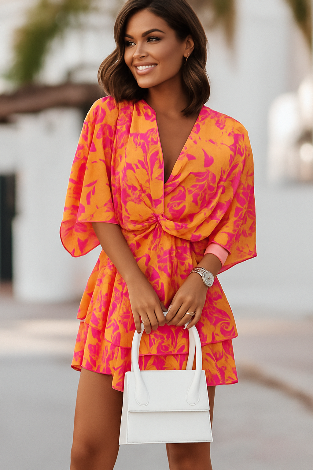 Vestido Midi com Manga Diva Akira