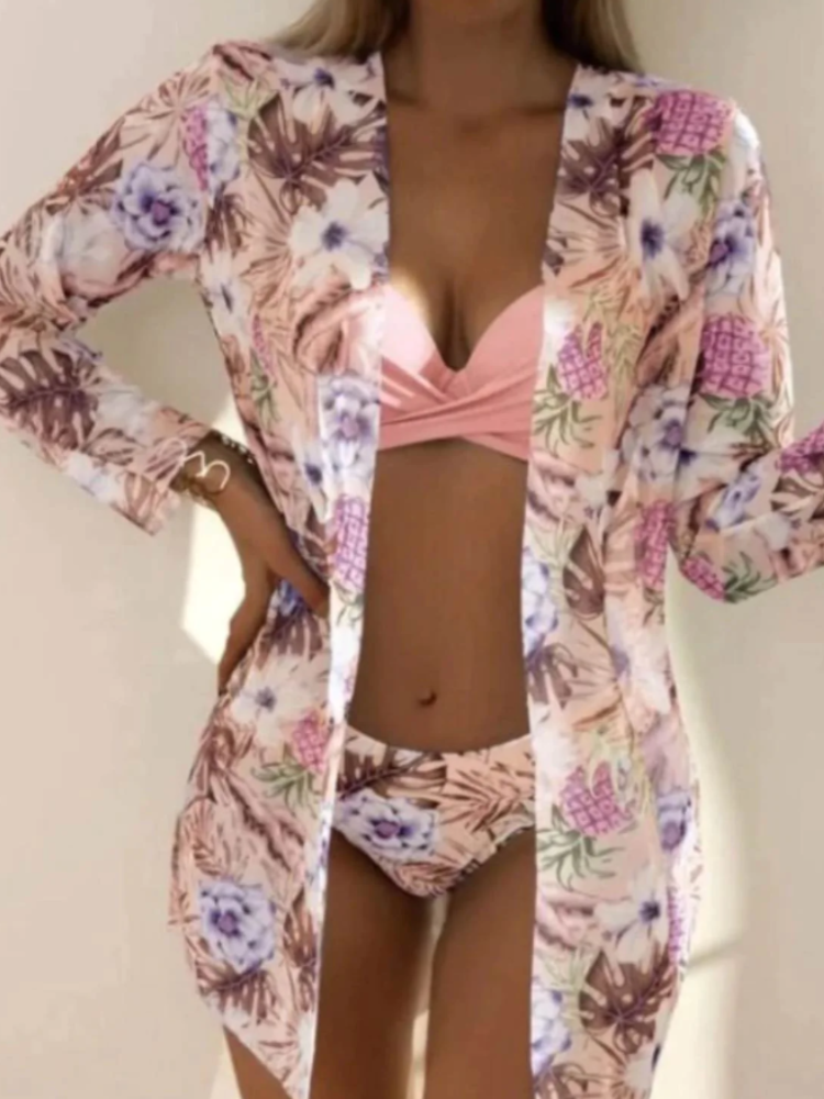 Biquíni Cintura Alta + Saída de Praia