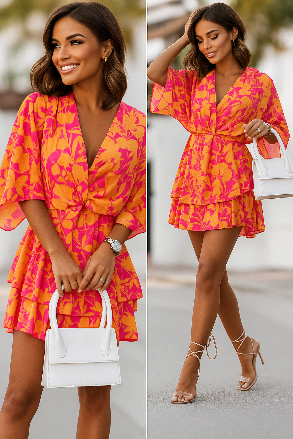 Vestido Midi com Manga Diva Akira