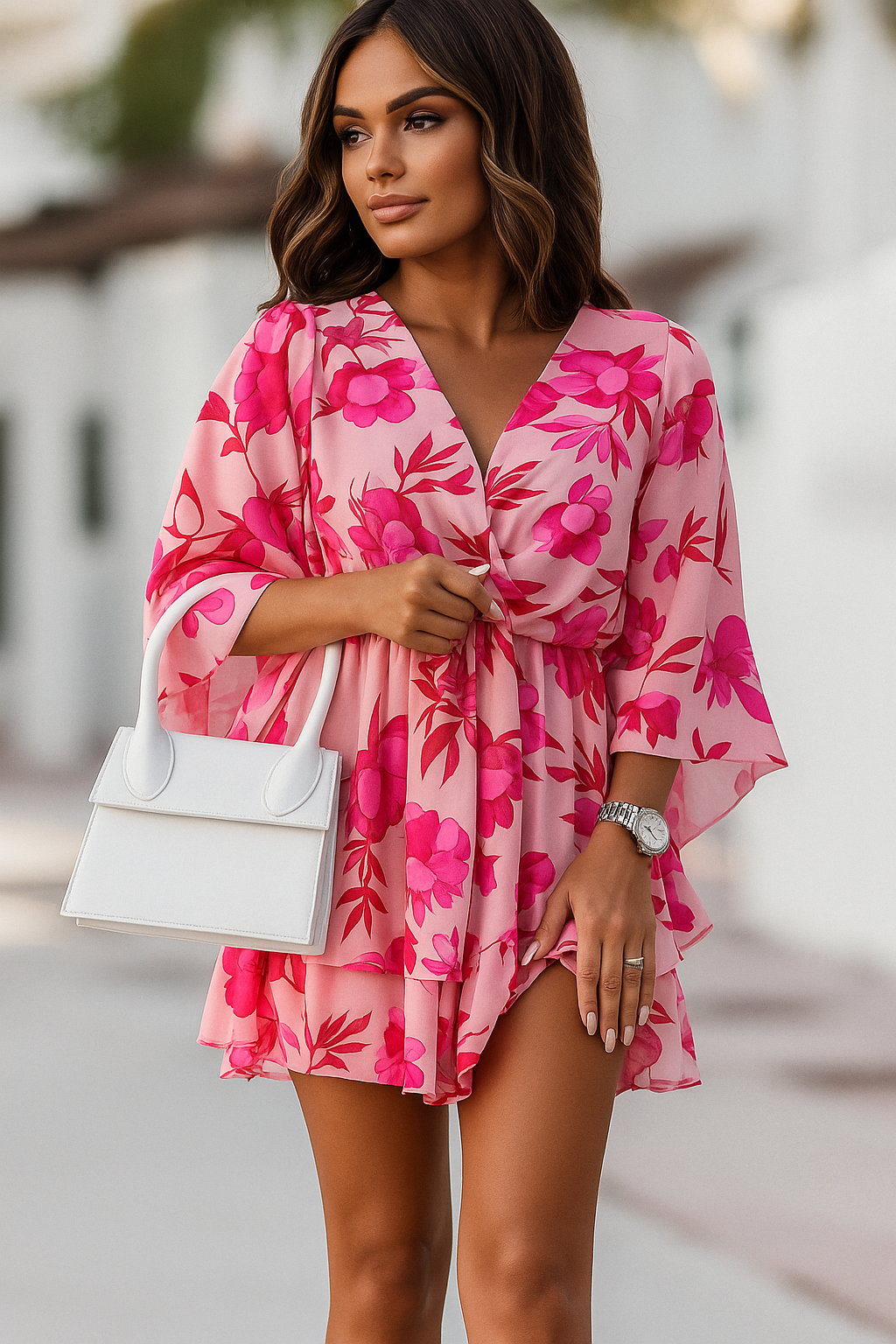 Vestido Midi com Manga Diva Akira