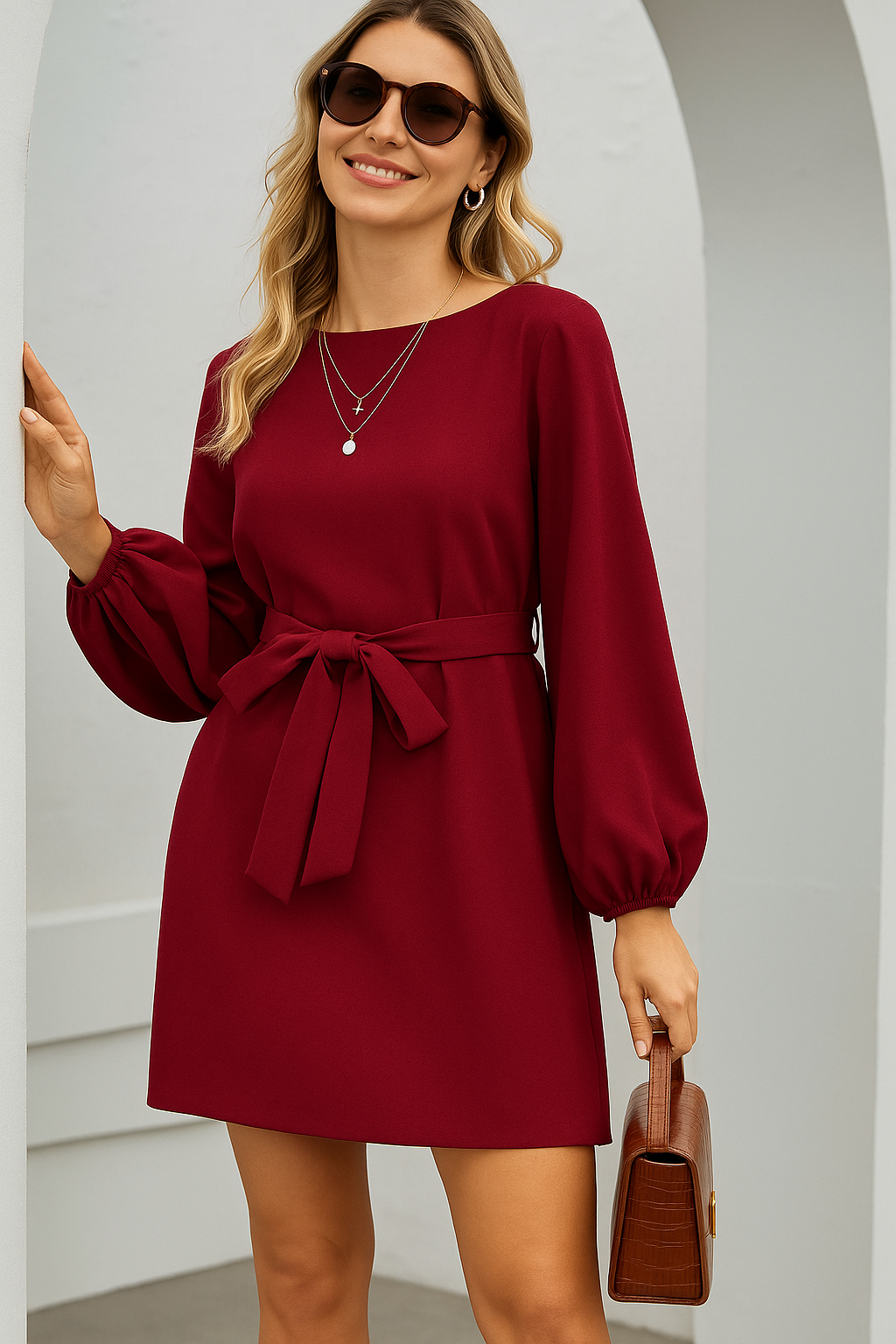 Vestido Manga Longa Soltinho Ana