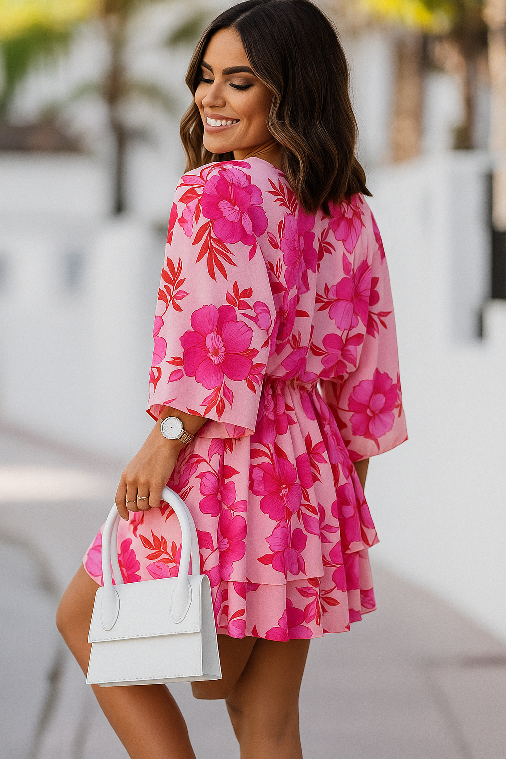 Vestido Midi com Manga Diva Akira