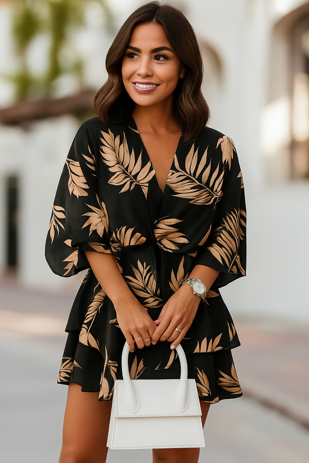 Vestido Midi com Manga Diva Akira