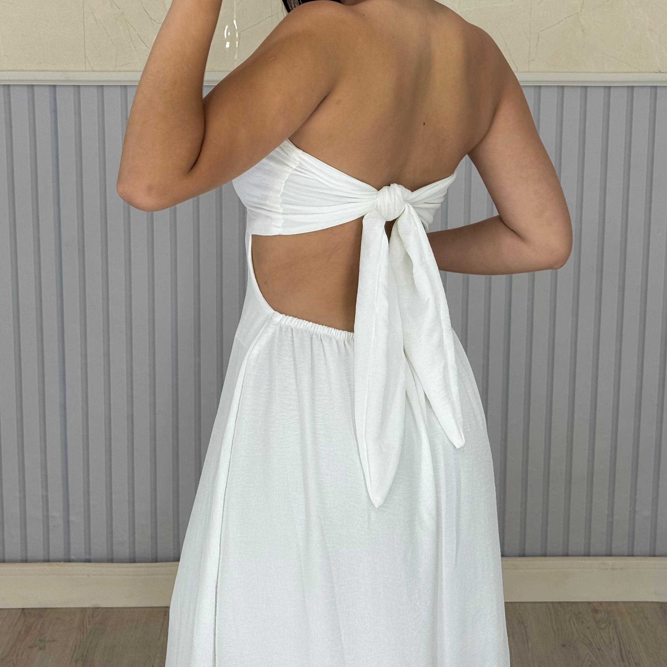 Vestido Longo Mariana Com Decote Frontal