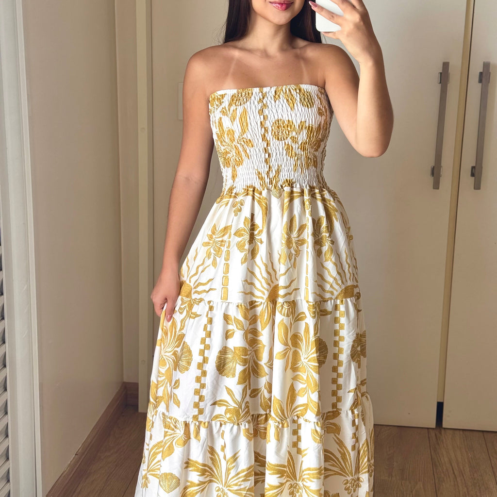 Vestido Longo Lastex Lauren