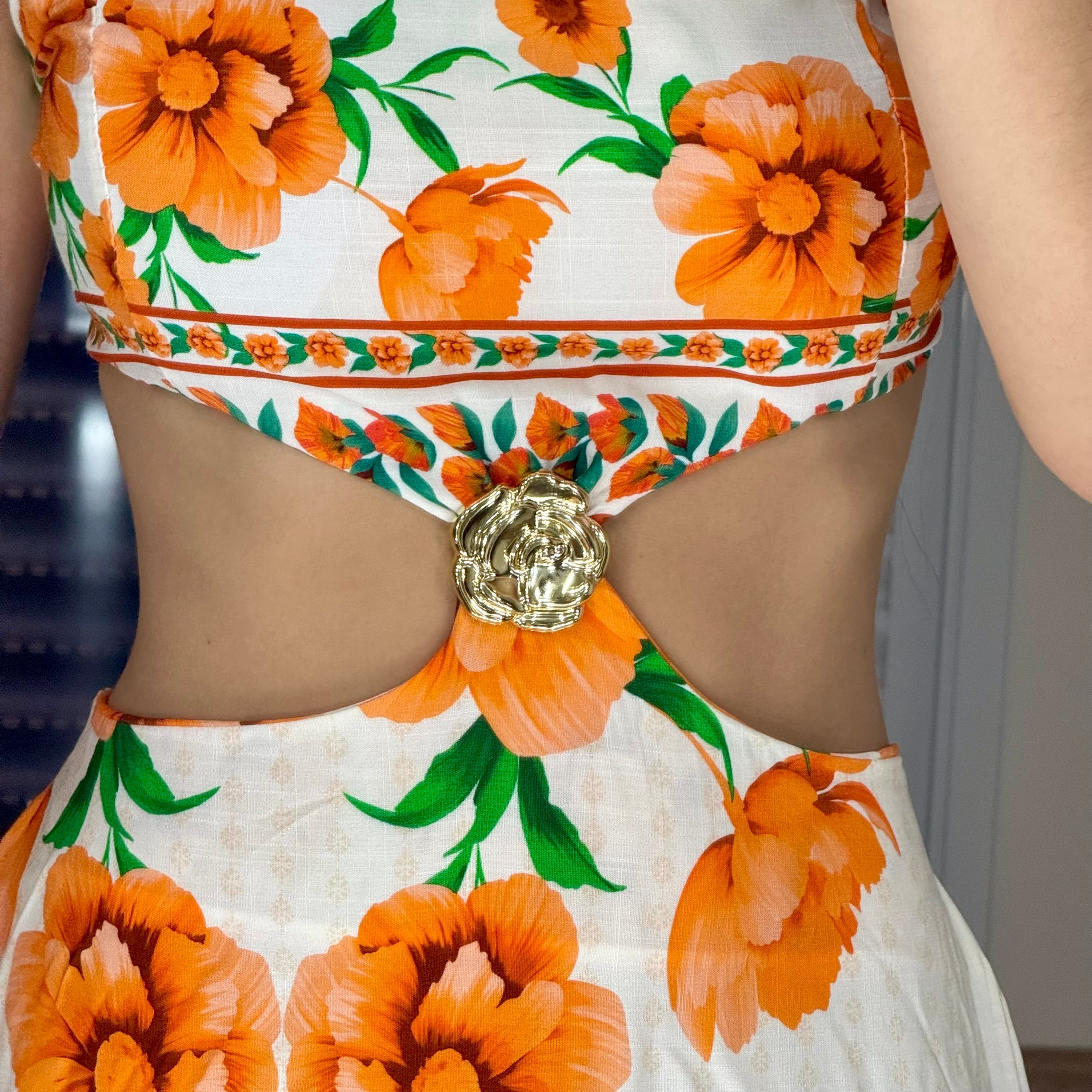 Vestido Longo Recorte Sophia