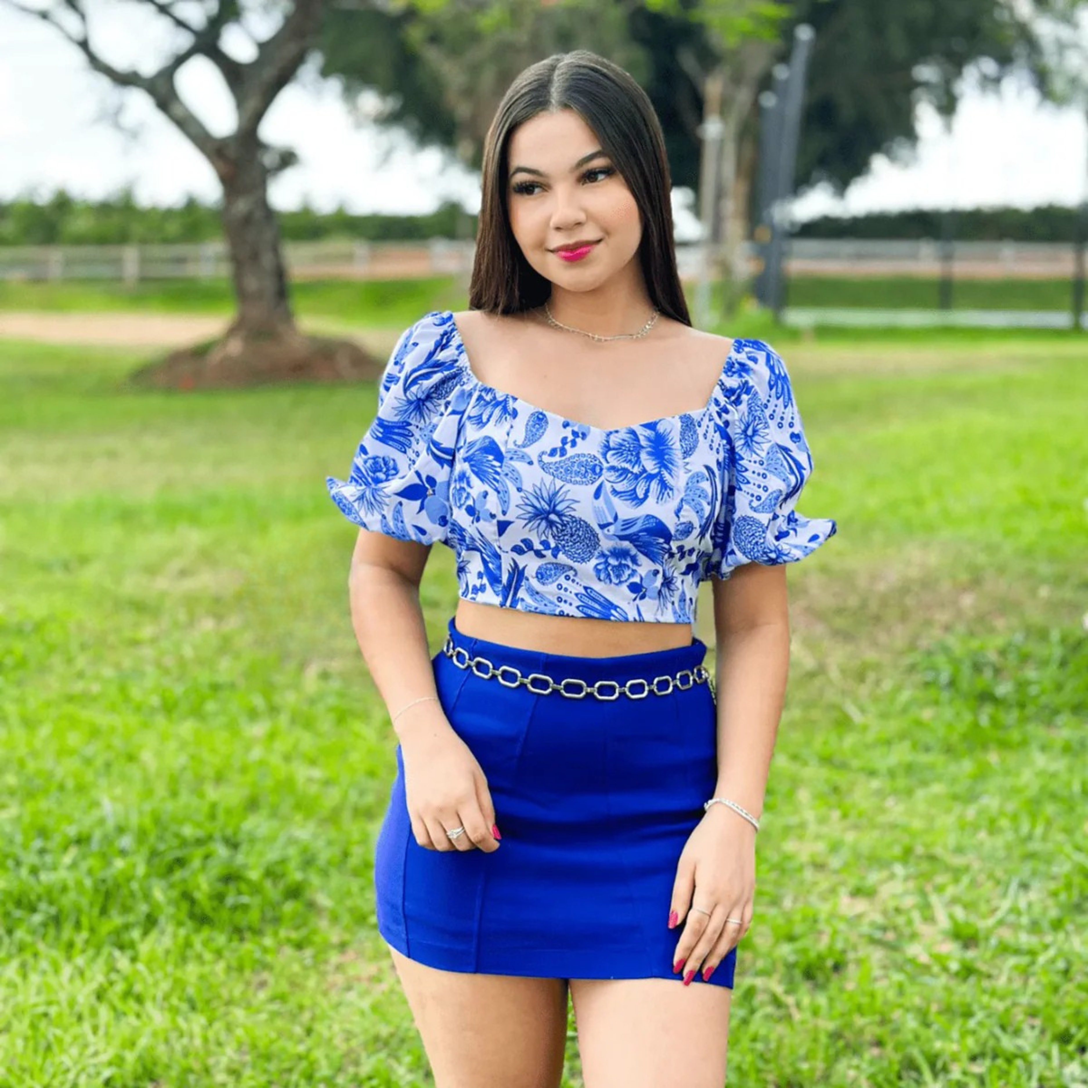 Cropped Encanto New Blue