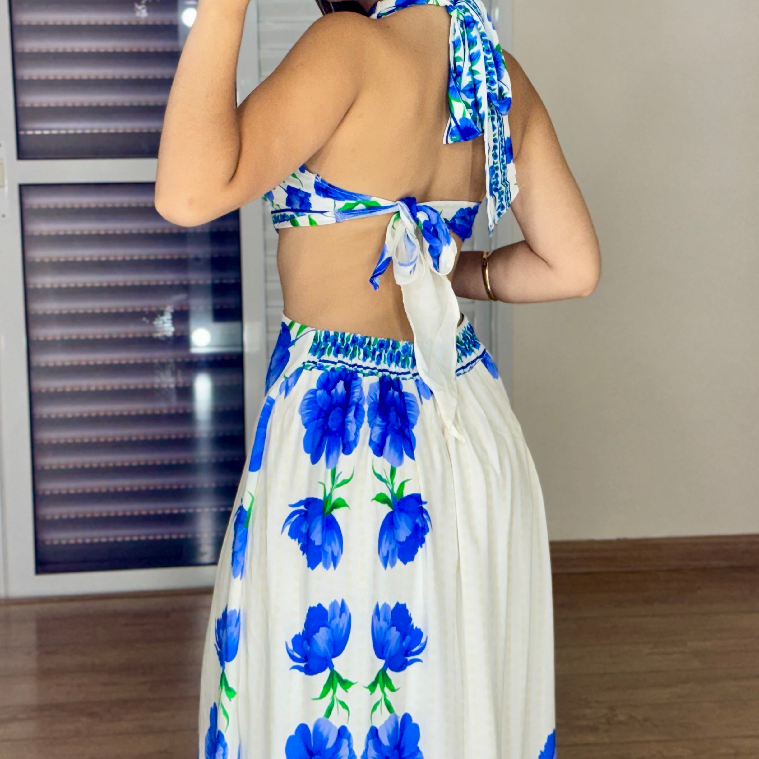 Vestido Longo Recorte Sophia