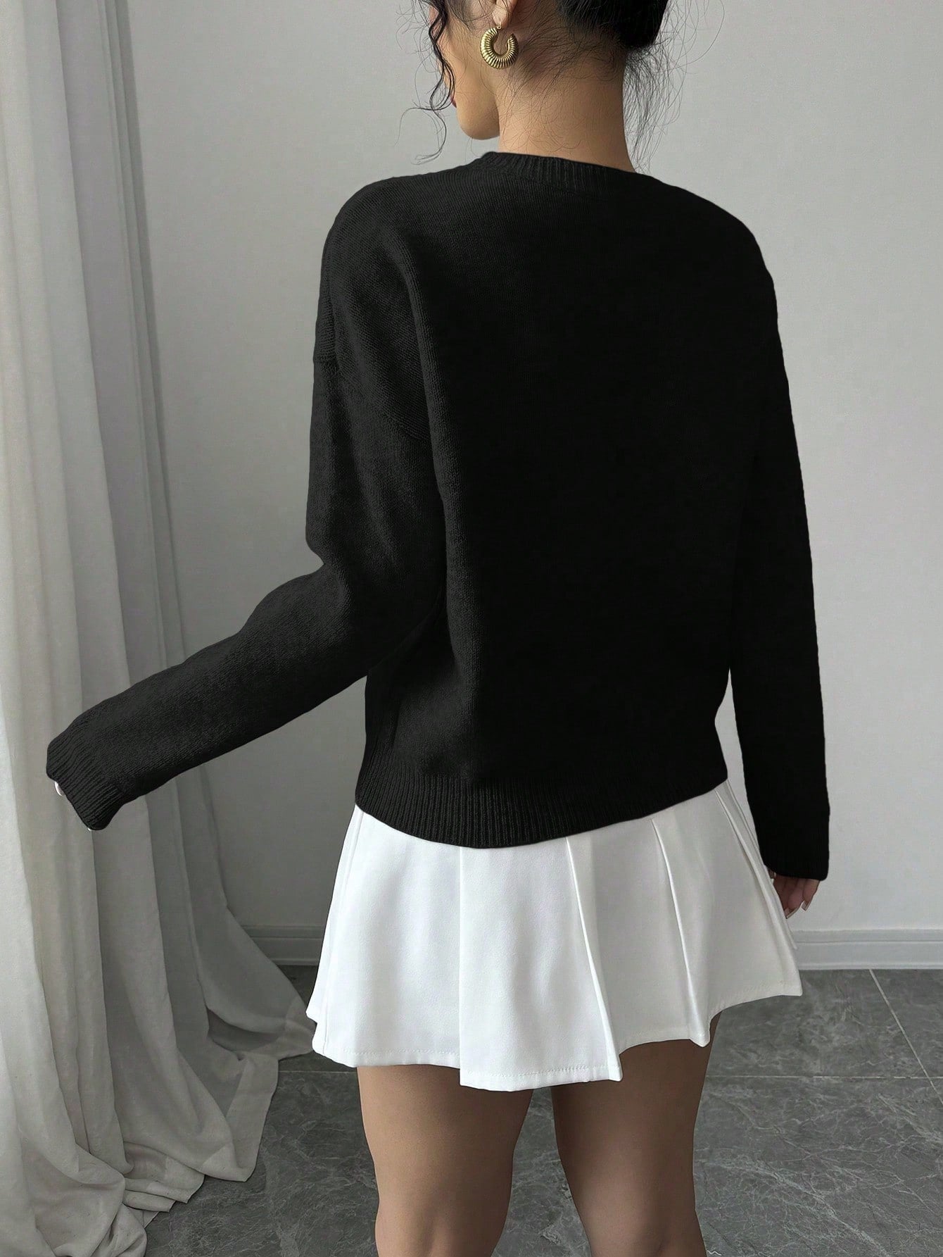 Blusa de Manga Longa Bordada Tereza