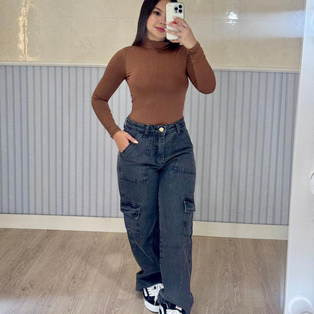 Wide Leg Cargo Estonada