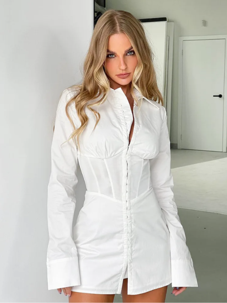 Vestido Camisa Branca