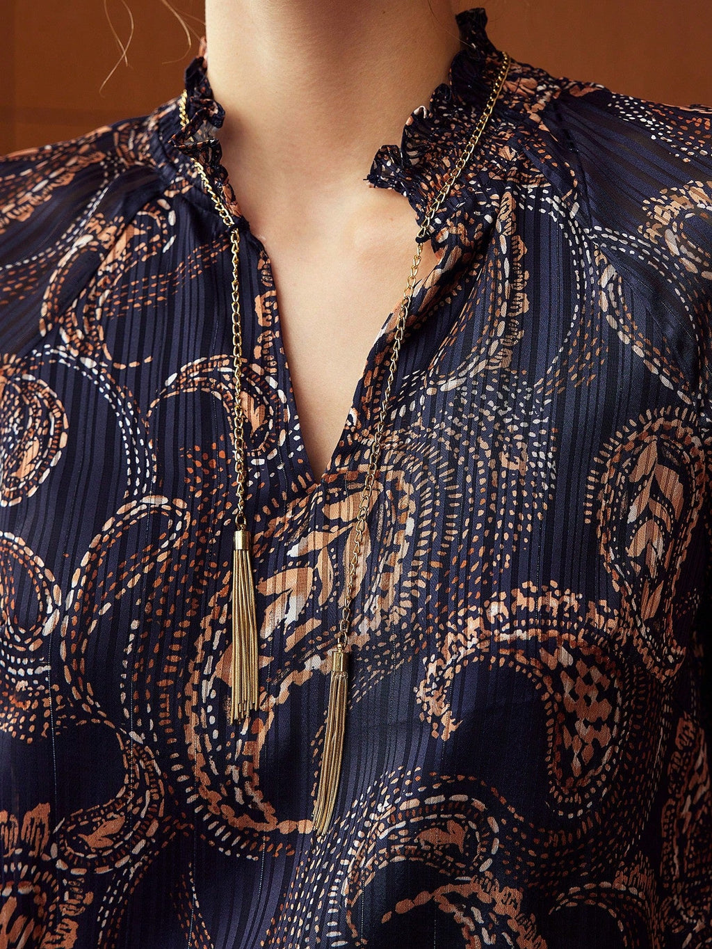 Blusa Feminina Boho Chic Manga Longa Patricia