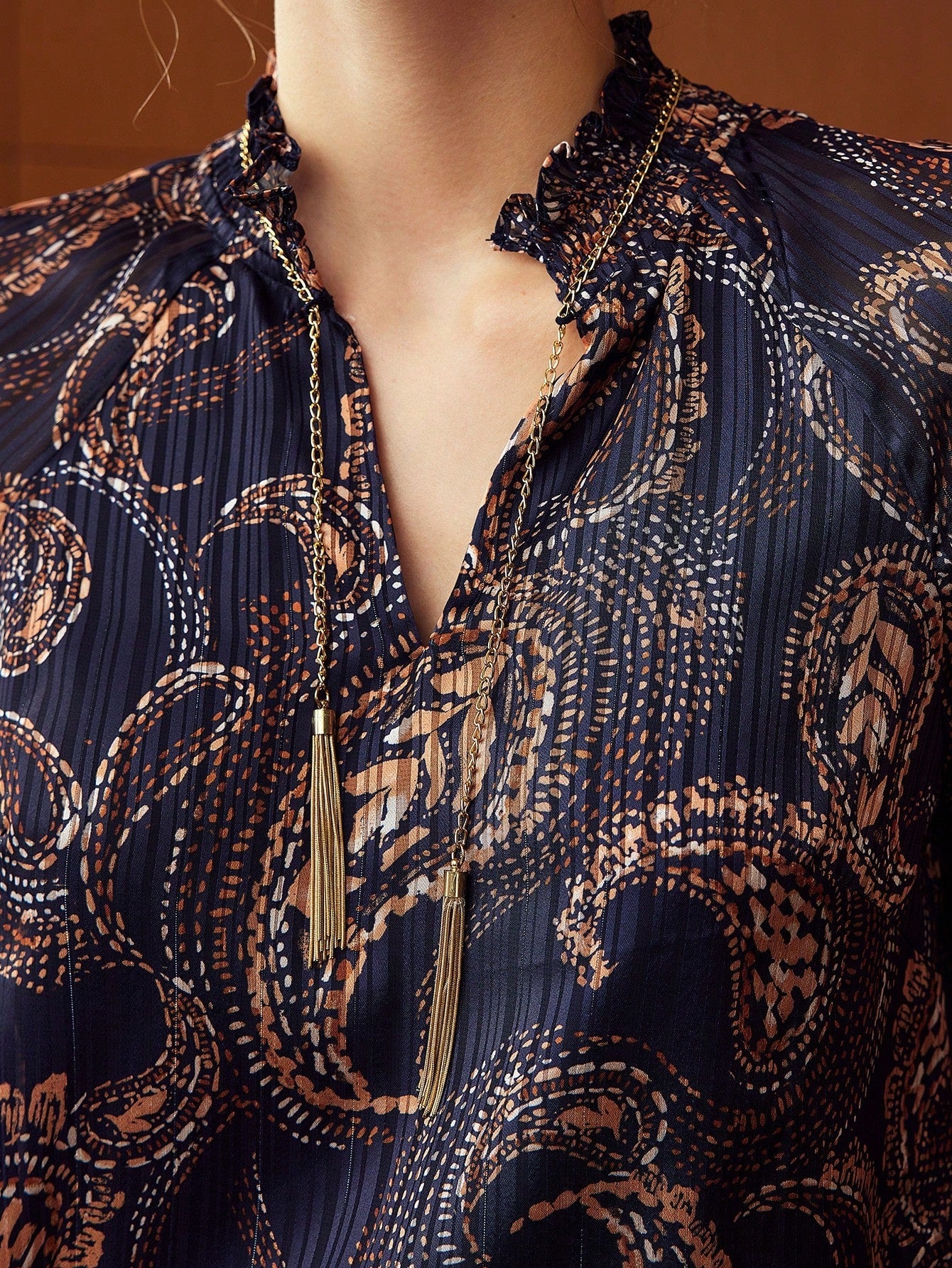 Blusa Feminina Boho Chic Manga Longa Patricia