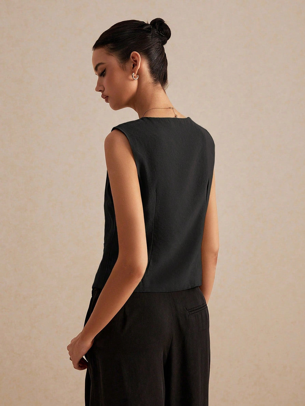 Blusa Colete de linho Francinne