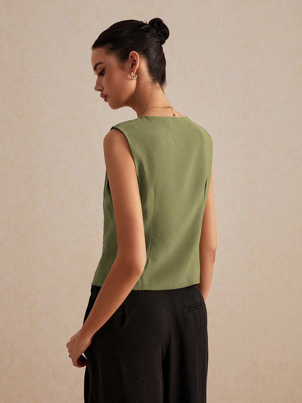 Blusa Colete de linho Francinne