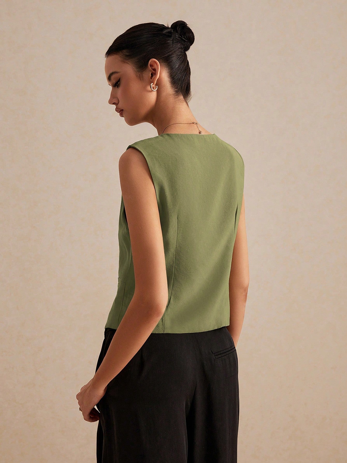 Blusa Colete de linho Francinne