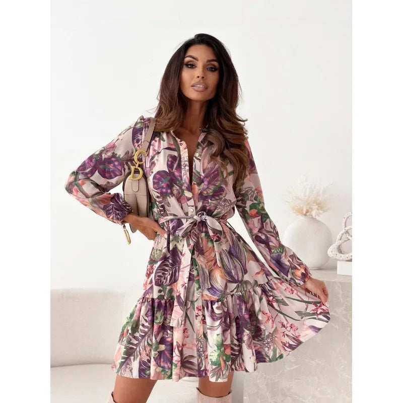 Vestido de Manga Comprida Boho Chic Sahara