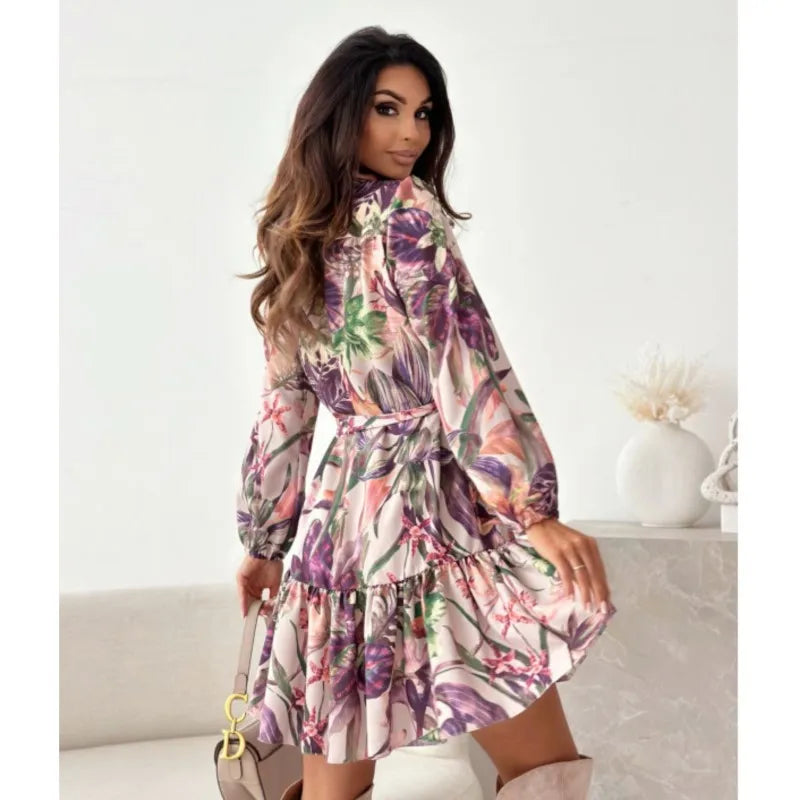 Vestido de Manga Comprida Boho Chic Sahara