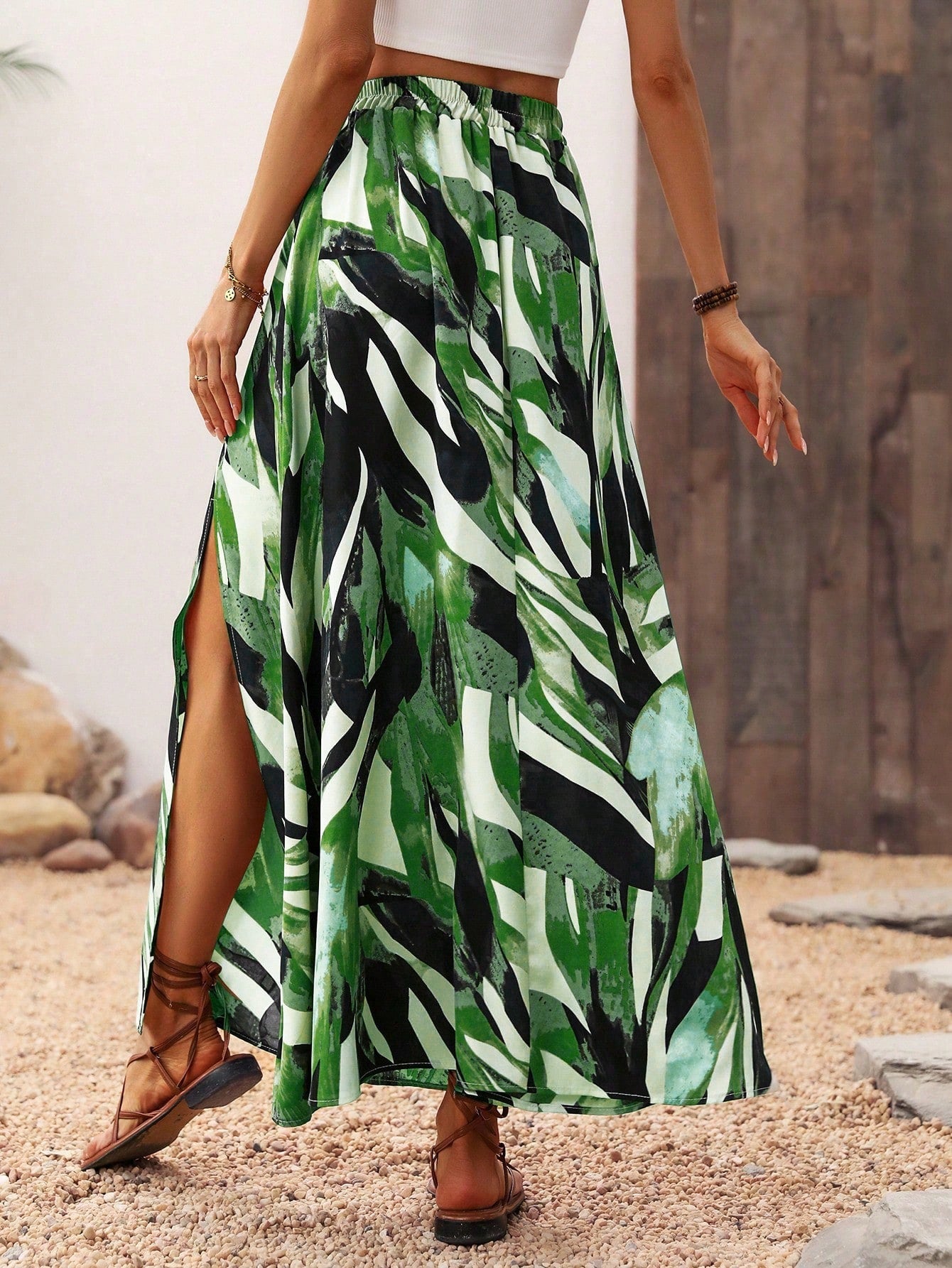 Saia Longa com Fenda Laura