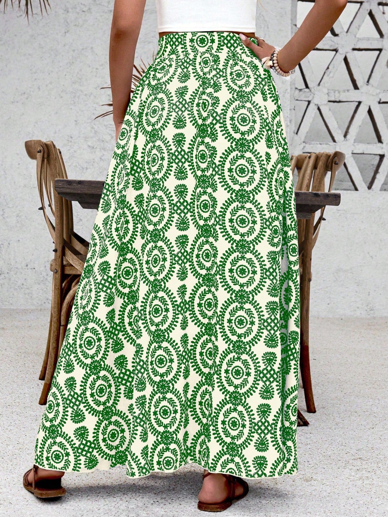 Saia Longa Estampada Ester