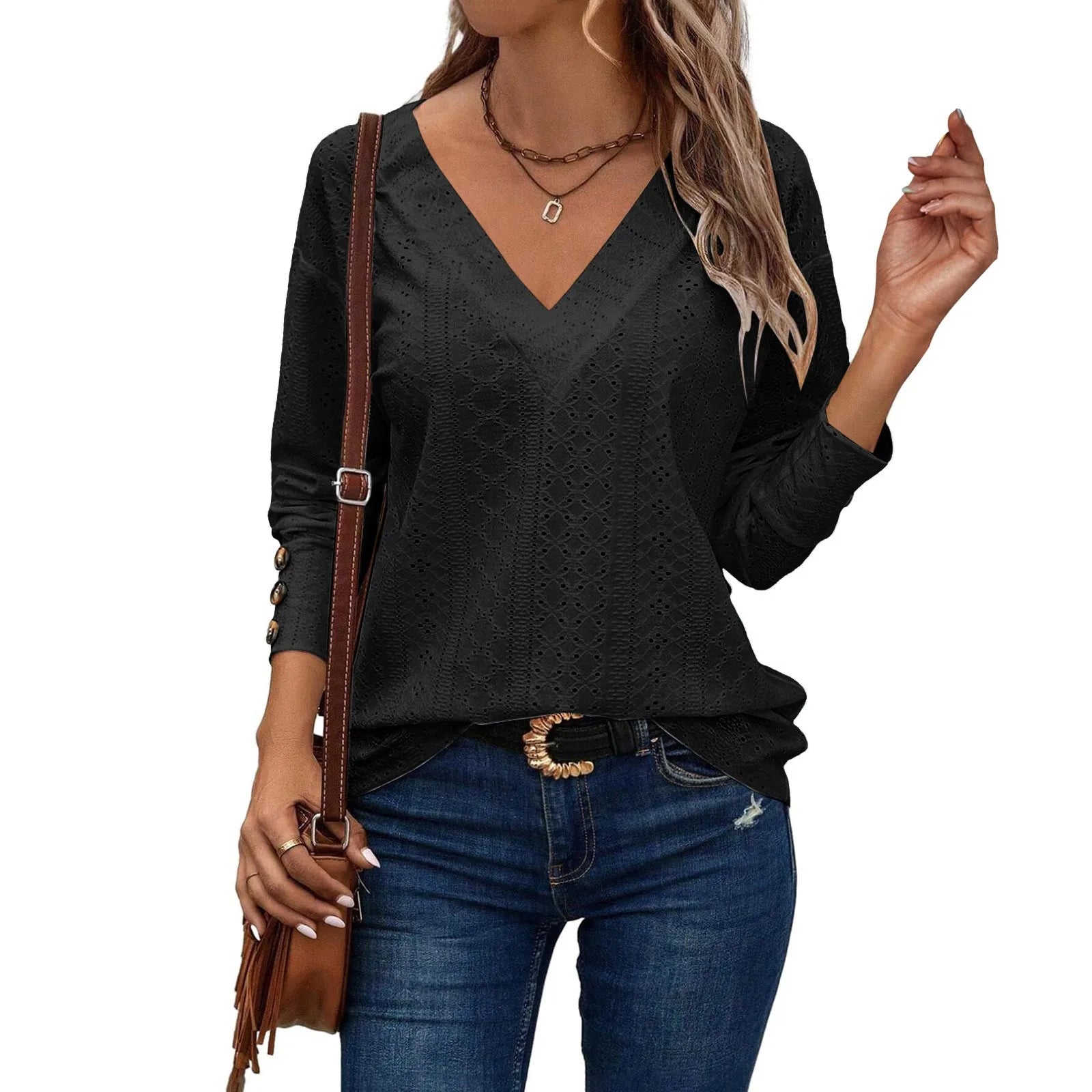 Blusa de Gola V Aninha