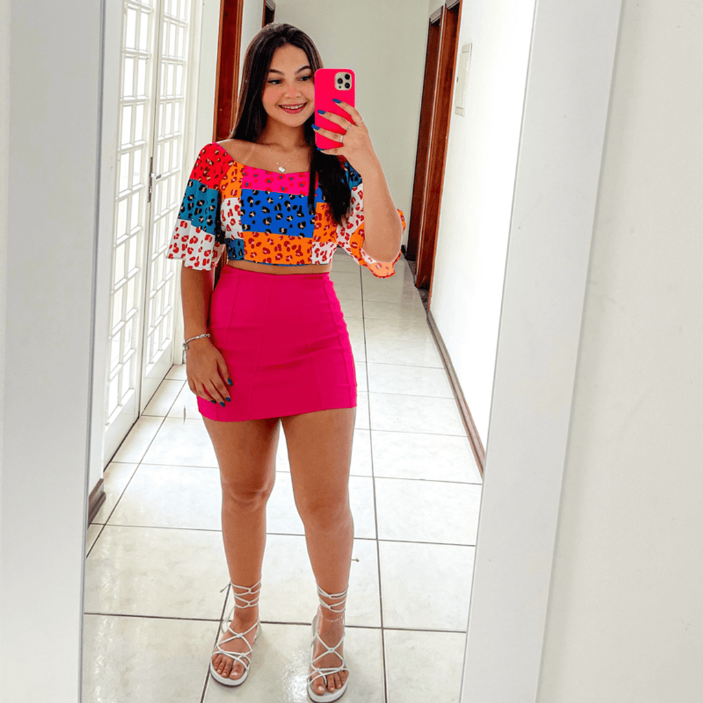 Shorts Saia Bengaline Encanto