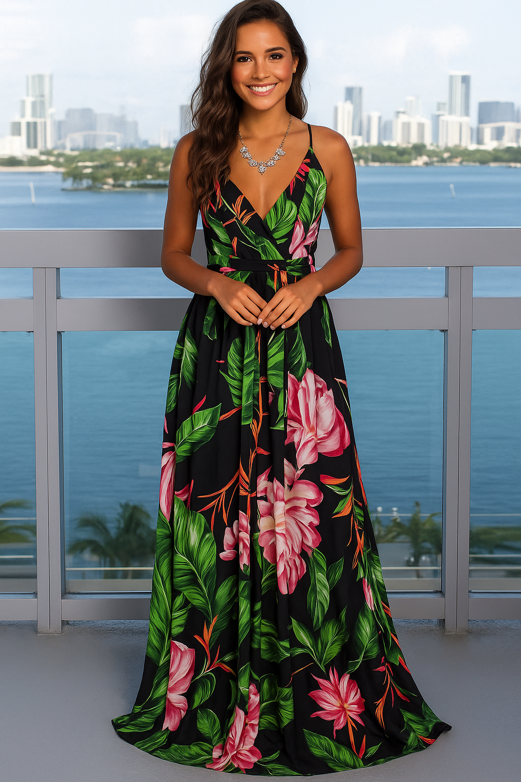 Vestido Longo de Alça Flávia Diva