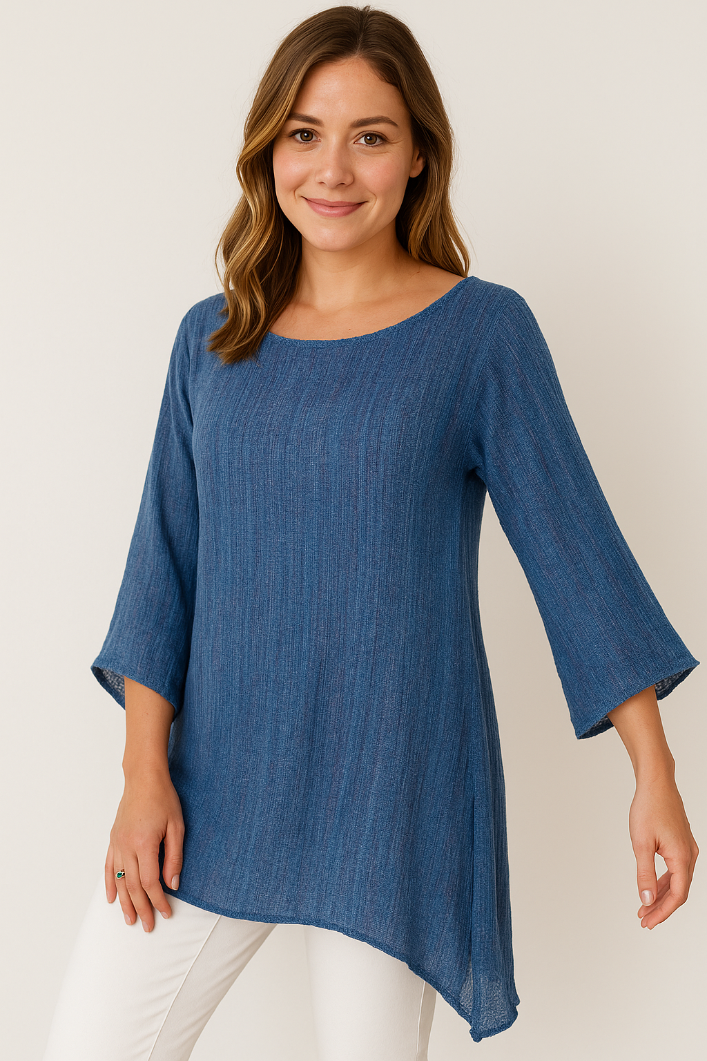 Blusa de Linho Meia Manga Diva