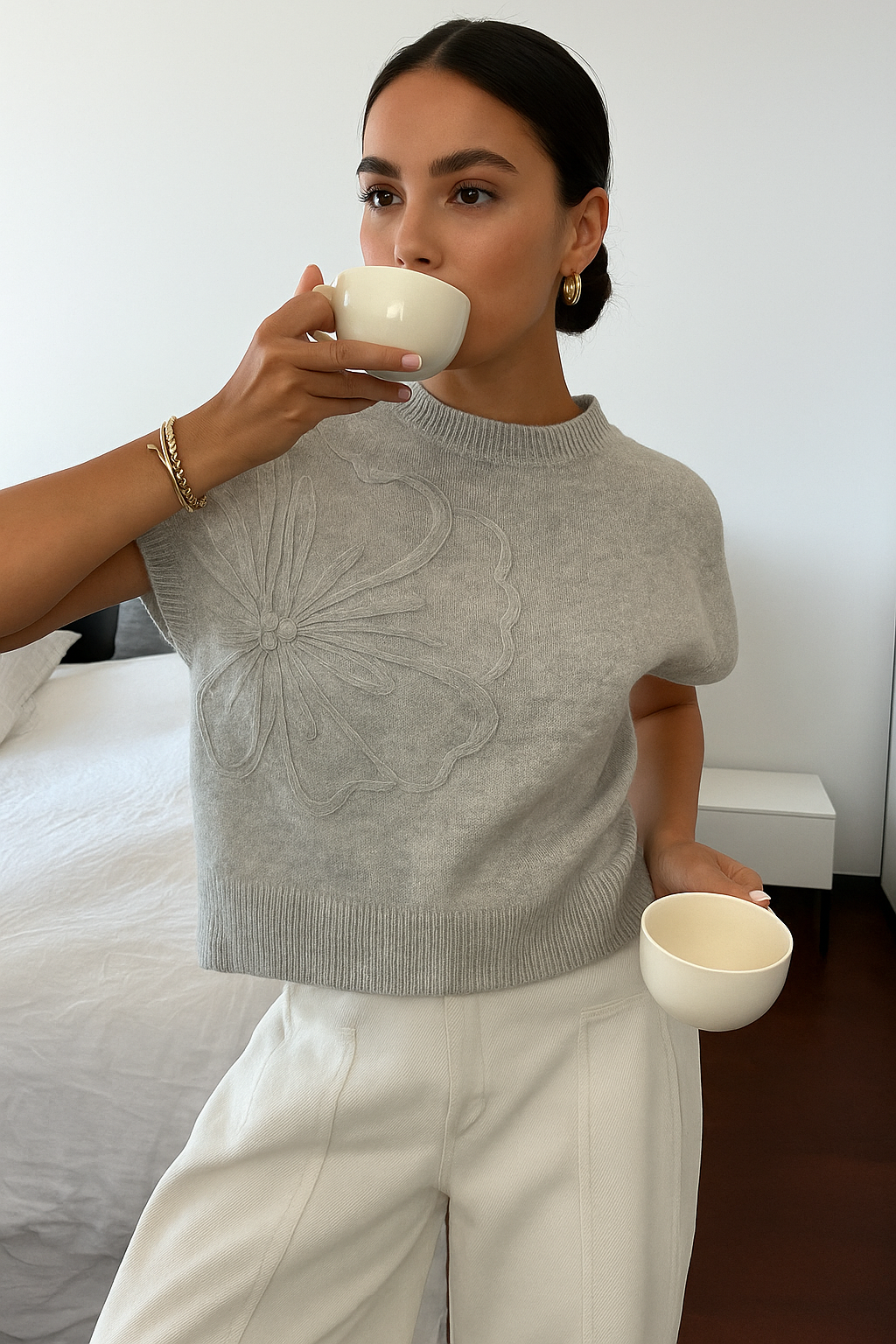 Blusa Bordado em 3D Flávia