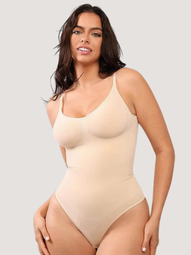 Body Modelador Slim - Costas Aberta com Alça Fina