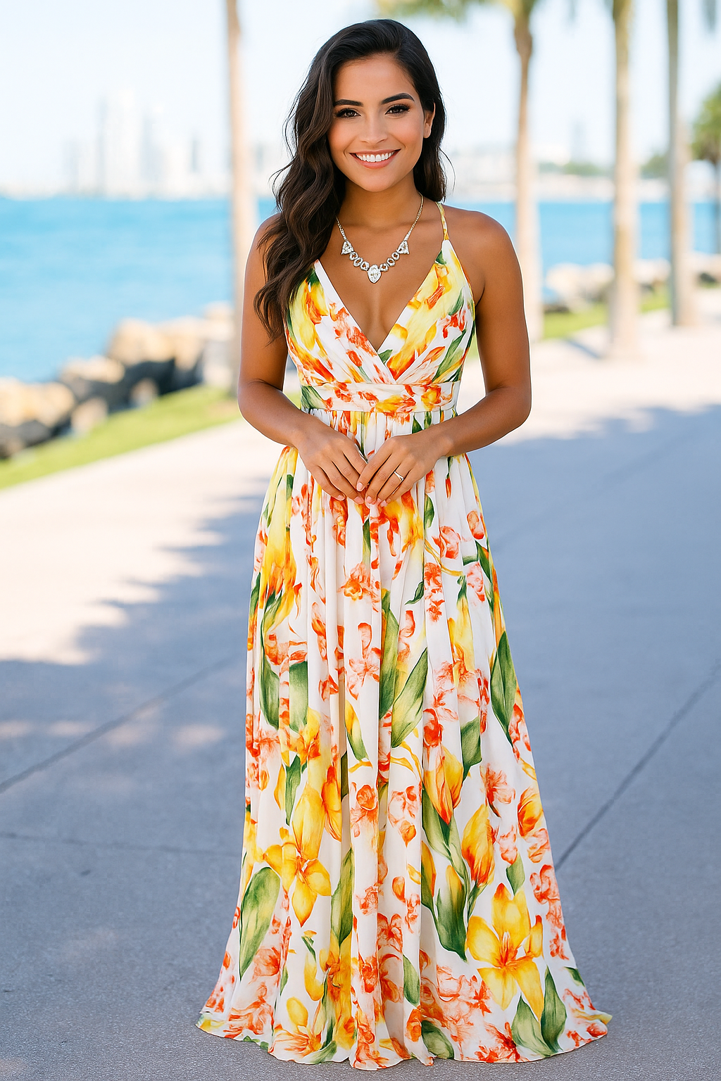 Vestido Longo de Alça Flávia Diva