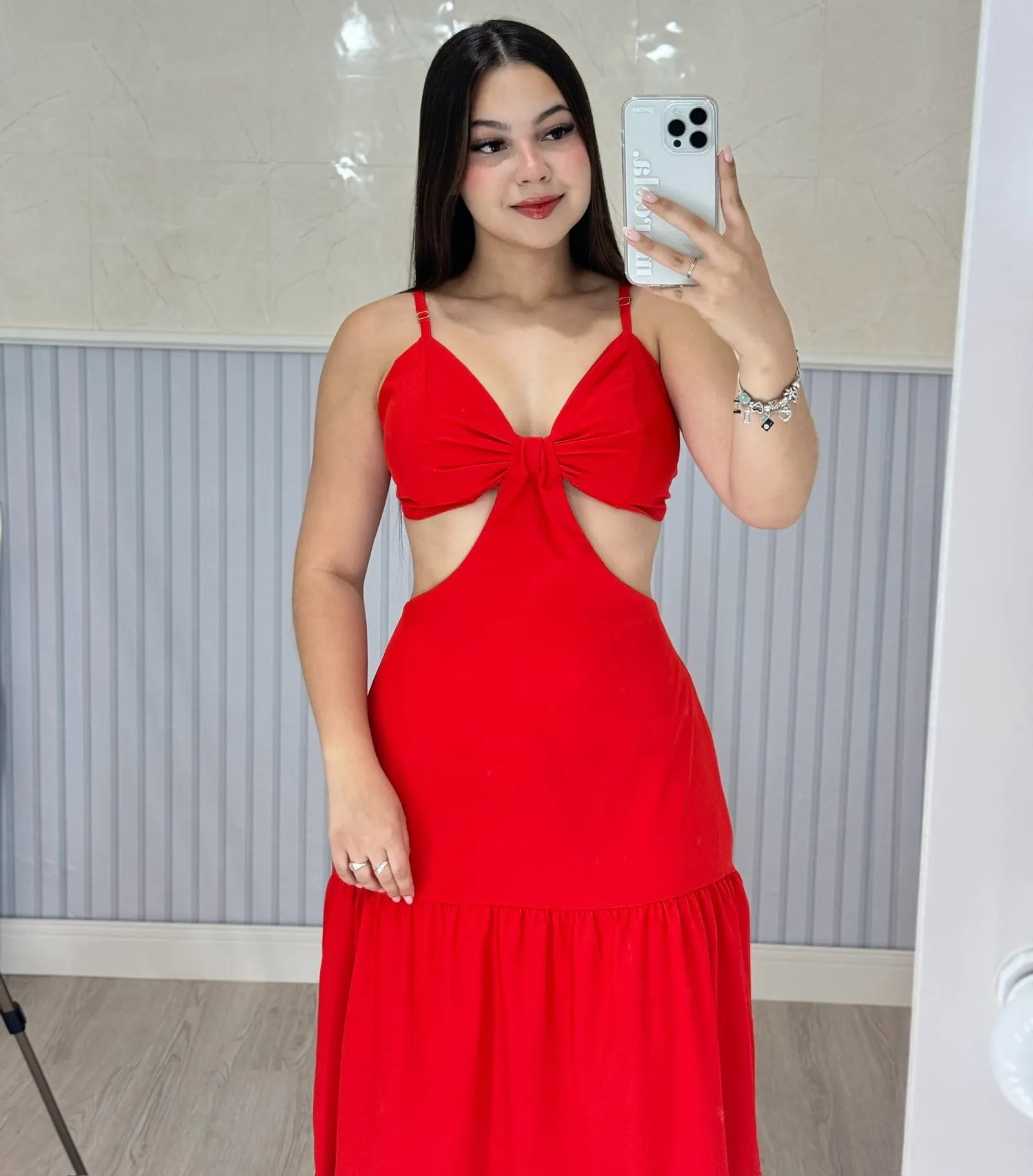 Vestido Longo Com Aberturas Bela