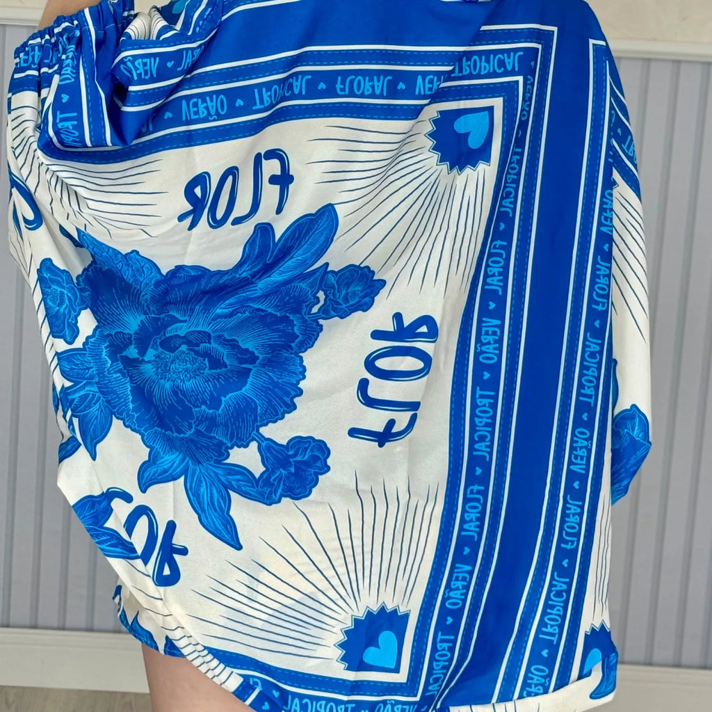 Conjunto Shorts Saia + Kimono