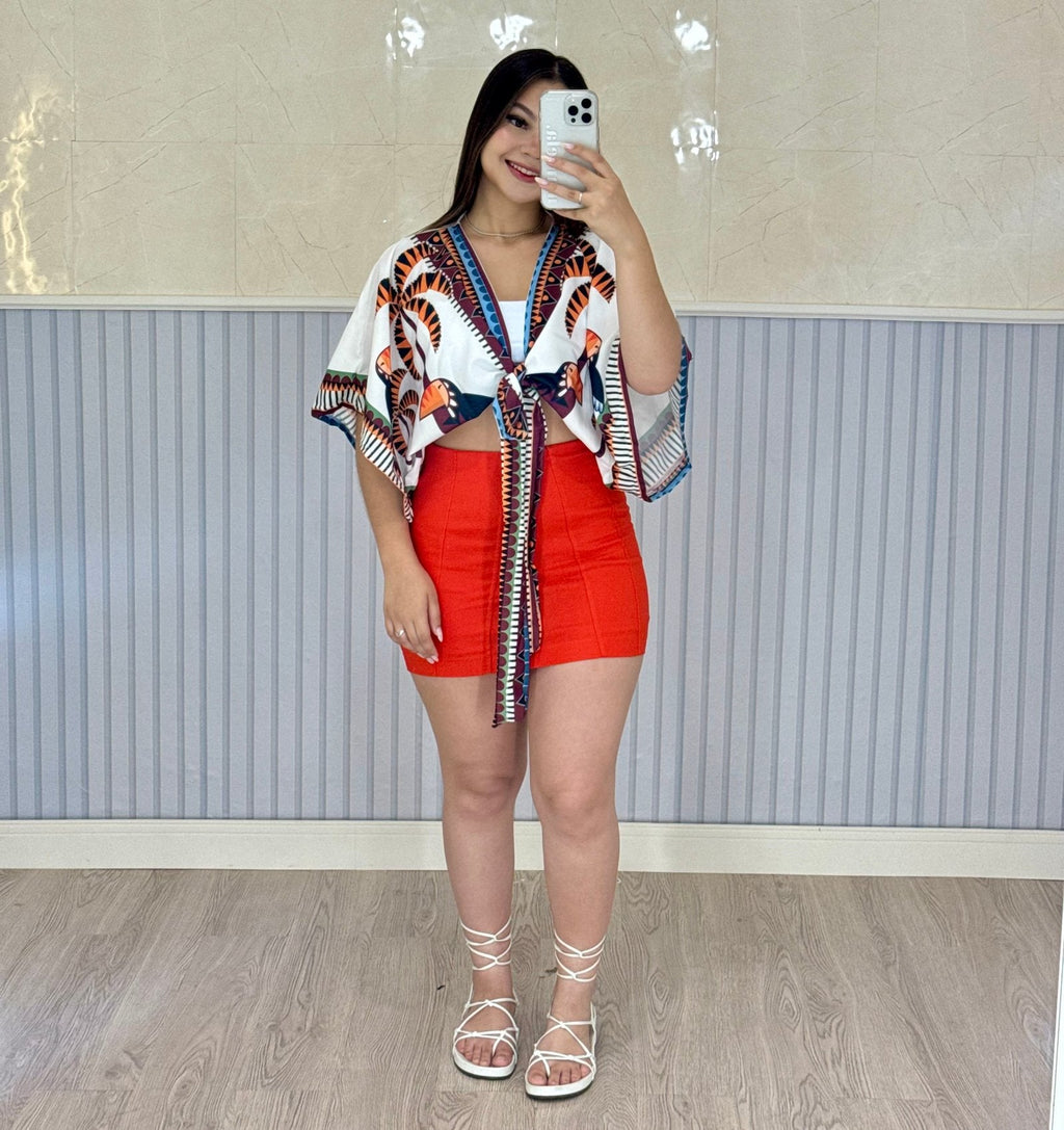 Shorts Saia Bengaline Encanto