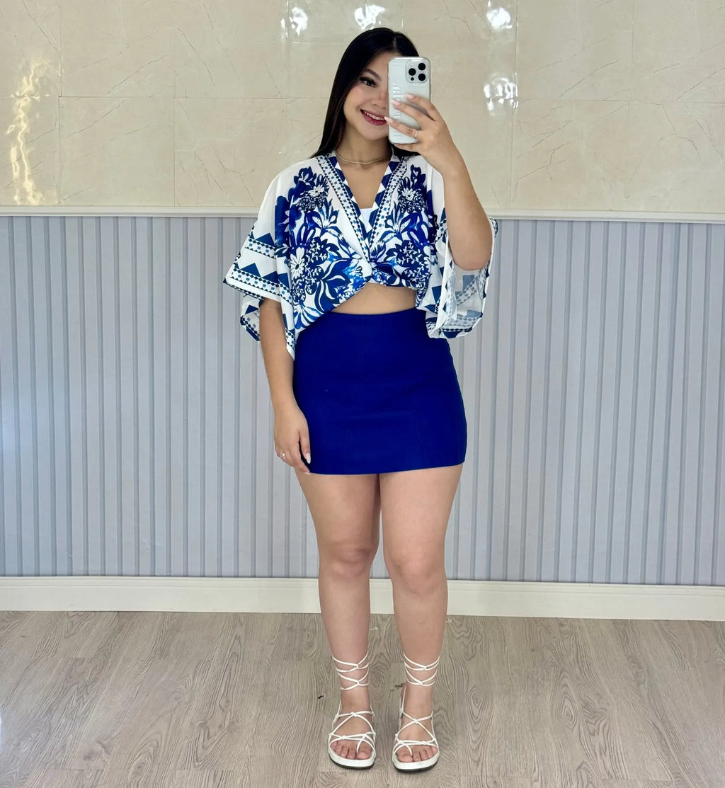 Shorts Saia Bengaline Encanto