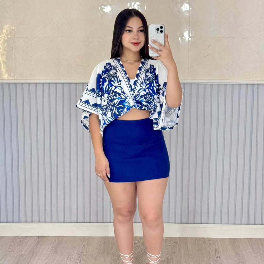 Shorts Saia Bengaline Encanto